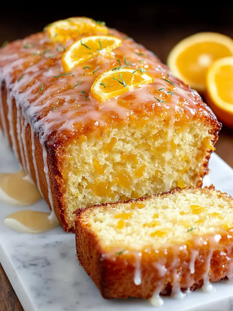 Irresistible Date and Orange Loaf Cake with Orange Glaze First Image