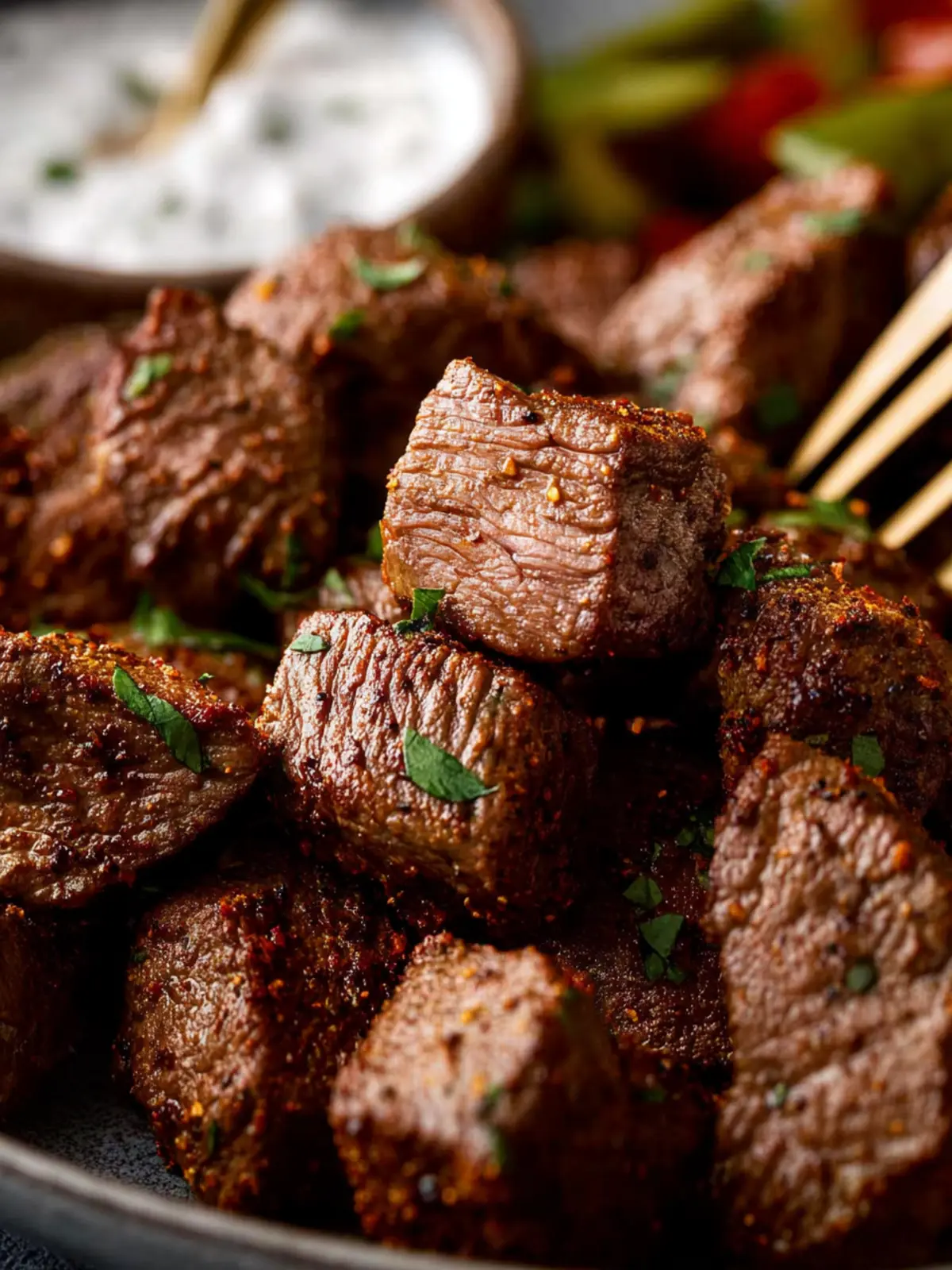 Air Fryer Steak Bites First Image