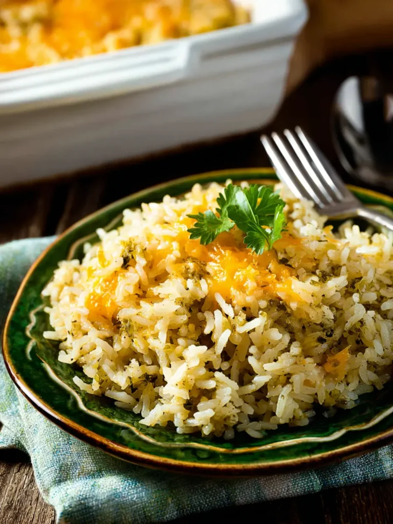 Green Chile Rice Casserole (Slow Cooker) First Image