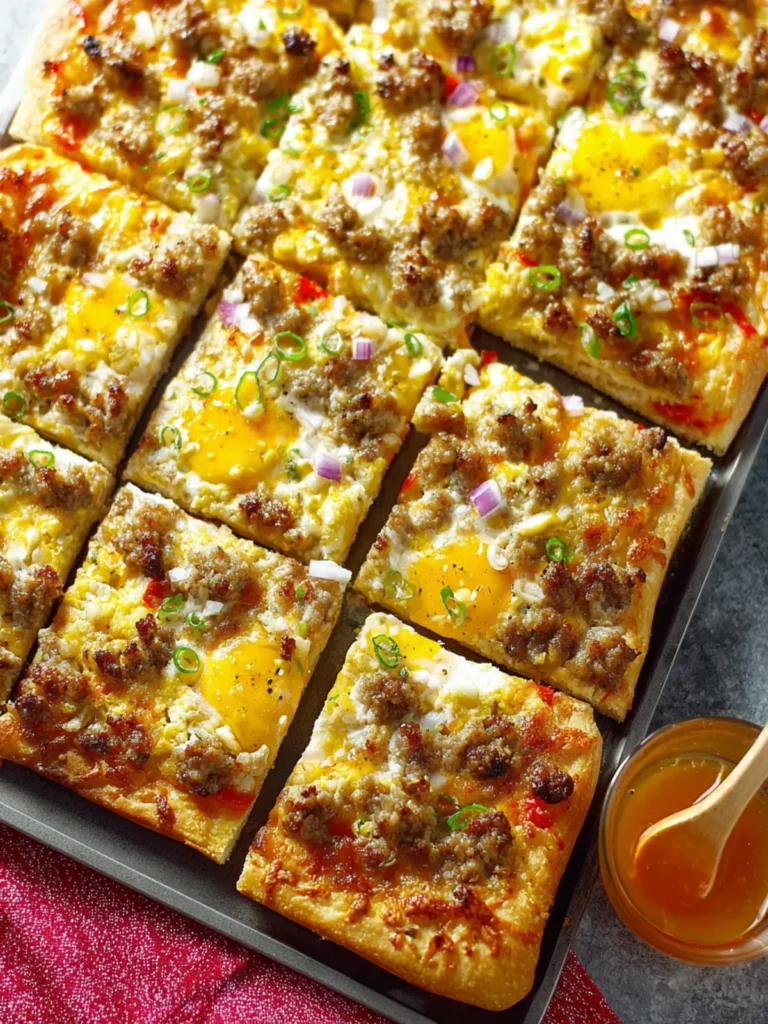 Sausage and Cheese Sheet-Pan Breakfast Pizza First Image