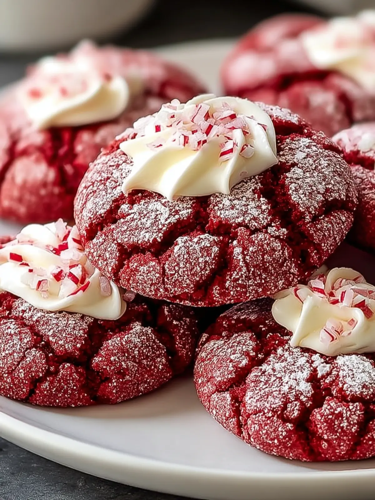 Irresistible Red Velvet Crinkle Cookies Recipe Delight First Image