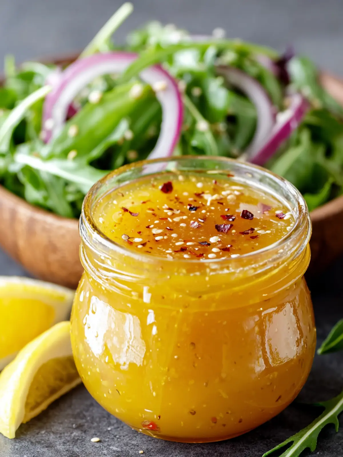 Honey Lemon Vinaigrette Salad Dressing – The Perfect Zesty Homemade Dressing First Image