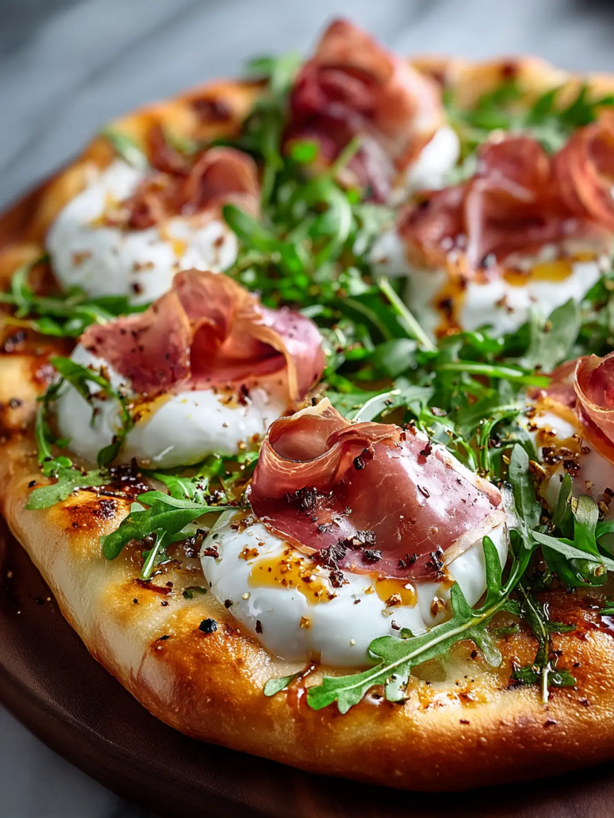 Irresistible Prosciutto and Honey Burrata Pizza Recipe First Image