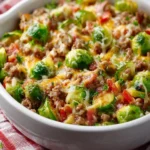 Brussels Sprouts Ground Turkey Skillet Recipe First Image