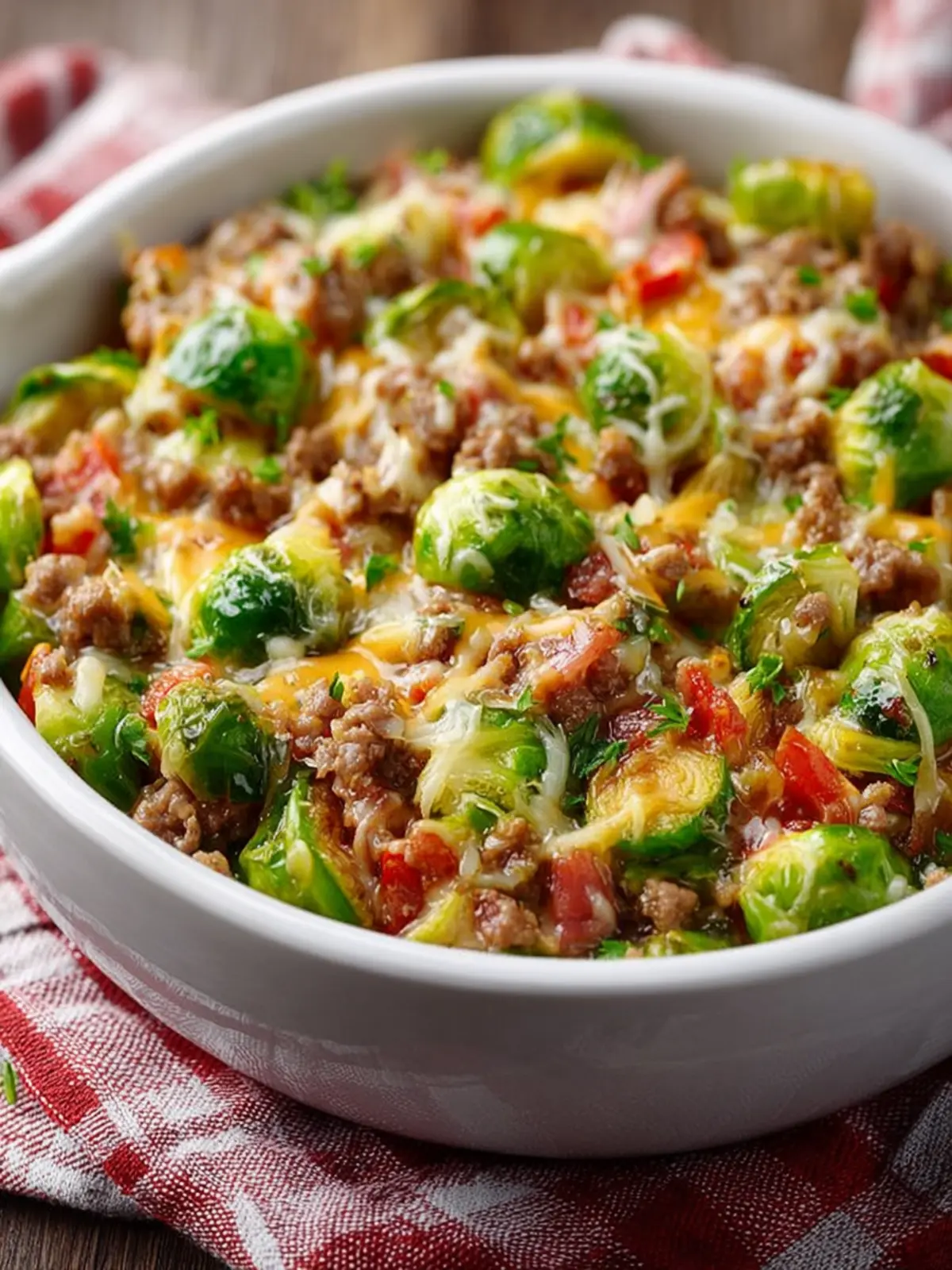 Brussels Sprouts Ground Turkey Skillet Recipe First Image