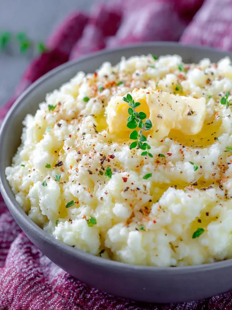 Low-Carb Instant Pot Mashed Cauliflower First Image