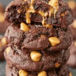 Chocolate Cookies With Peanut Butter Chips First Image