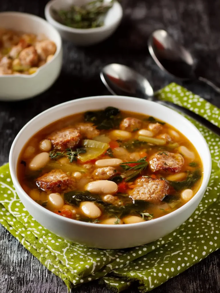 White Bean Sausage Soup First Image