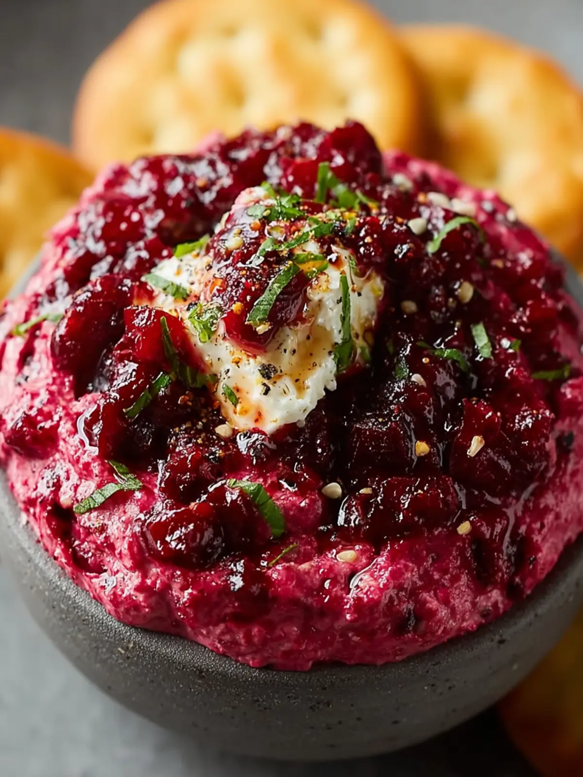 Spicy Christmas Cranberry Jalapeno Dip First Image