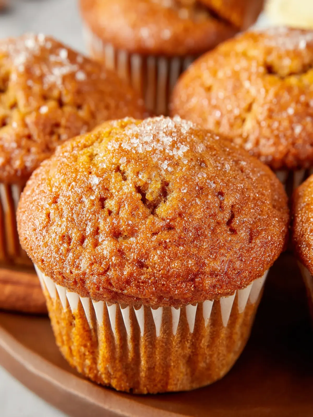 Bakery Style Spiced Gingerbread Muffins First Image