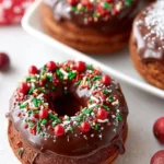 Chocolate Gingerbread Baked Doughnuts First Image
