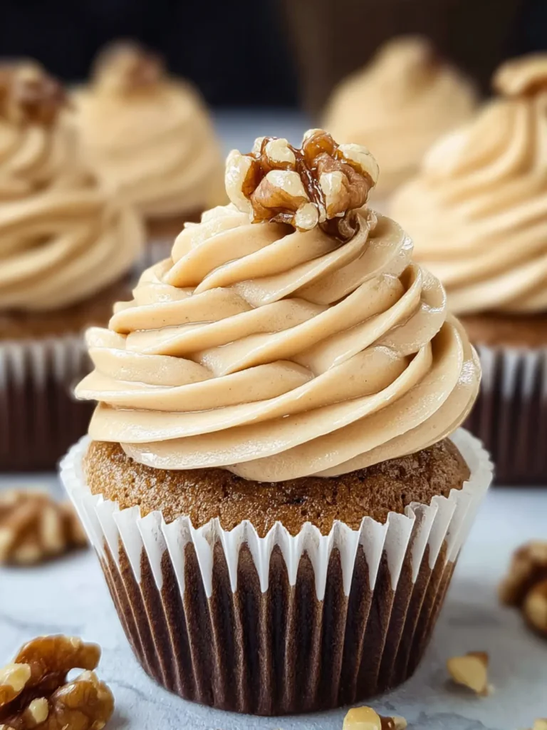 Irresistible Maple Walnut Buttercream Cupcakes Recipe First Image