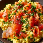 Indulge in Smoked Salmon Egg Scramble for Brunch Bliss First Image