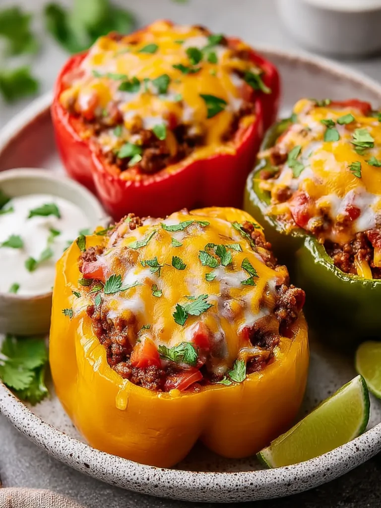 Taco Stuffed Peppers: A Flavorful Fiesta in Minutes First Image