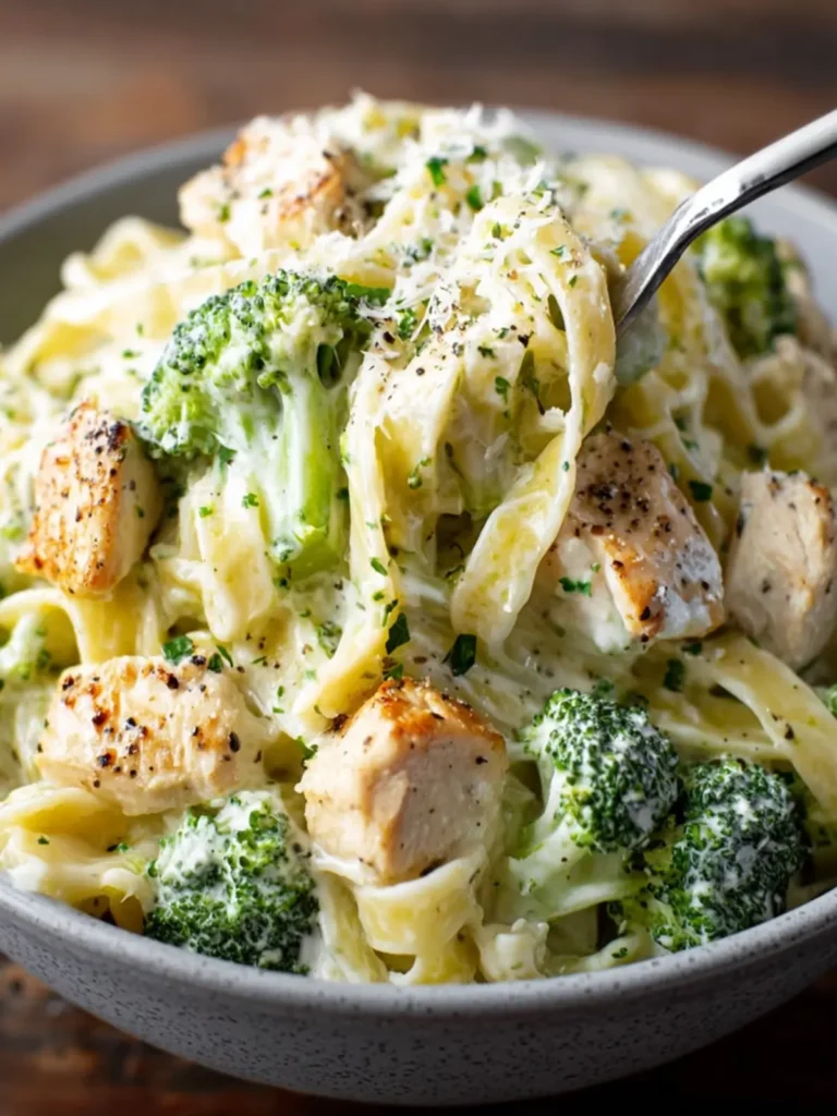 Crock Pot Chicken Alfredo with Broccoli First Image