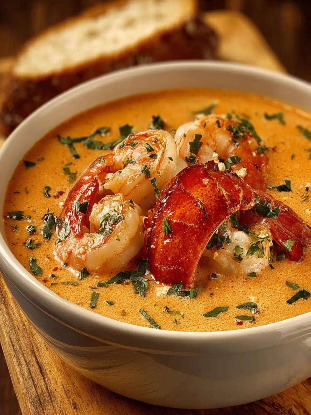Creamy Crab and Shrimp Seafood Bisque First Image