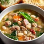 Hearty Sausage and White Bean Soup Recipe – Comfort Food Delight First Image