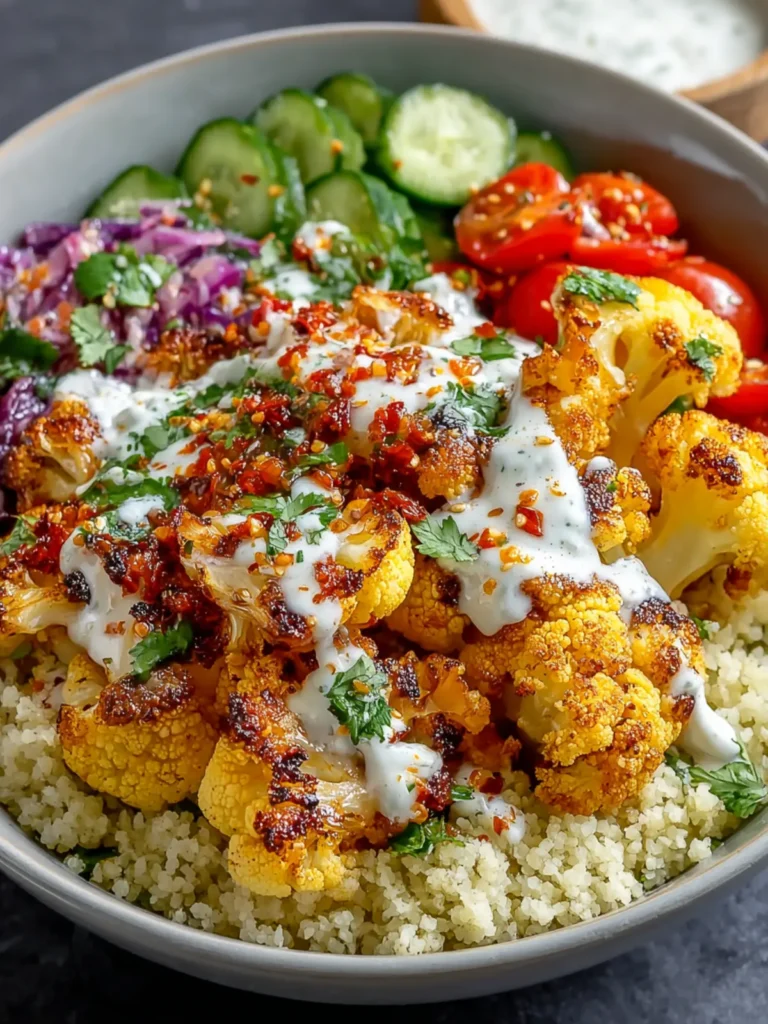 Flavorful Roasted Cauliflower Shawarma Bowls Recipe First Image