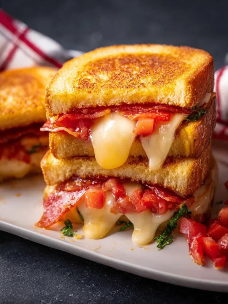 Pizza Grilled Cheese Sandwich First Image