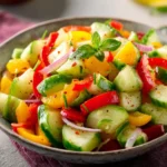 Bell Pepper Cucumber Salad First Image