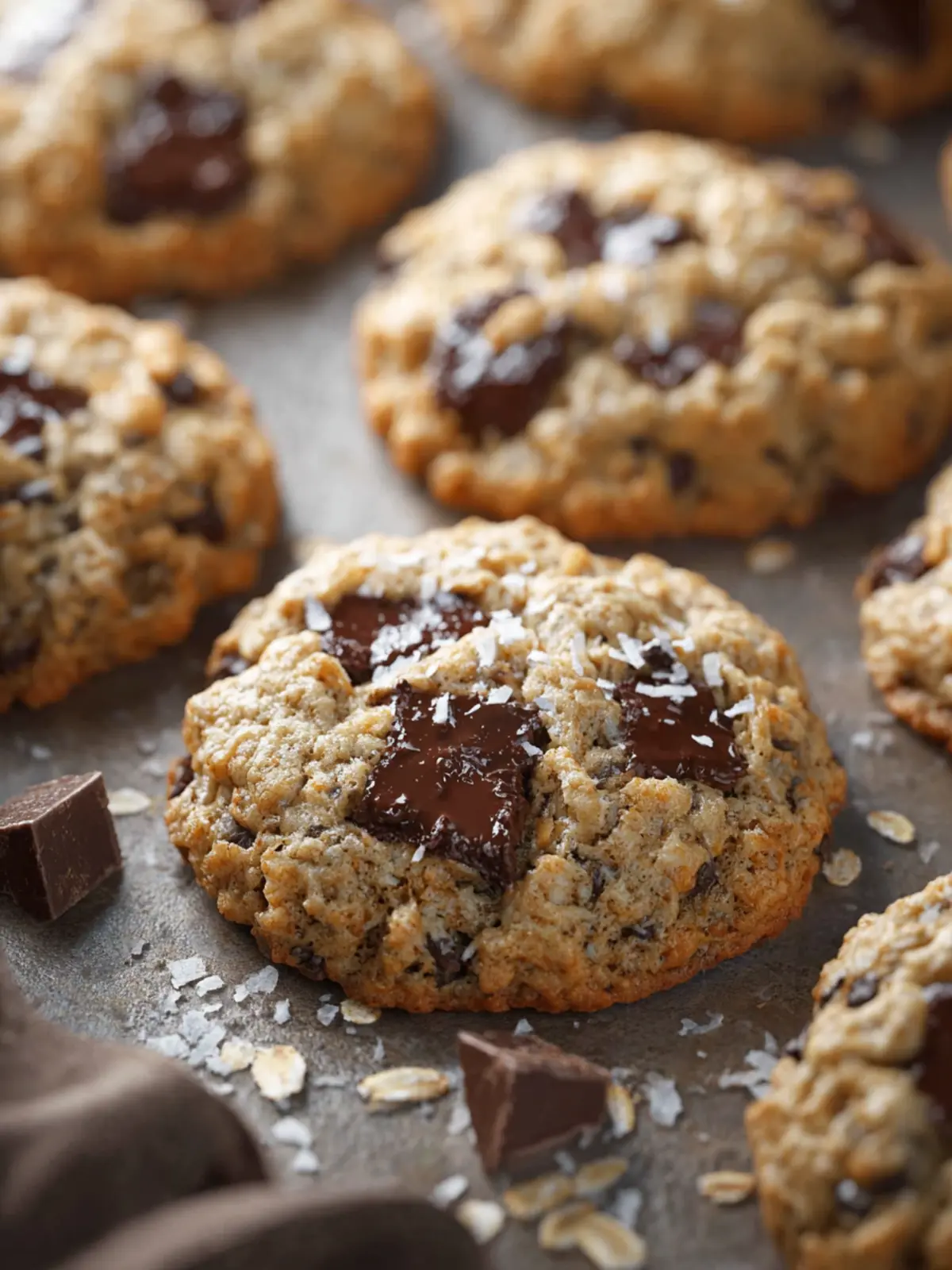 Chocolate Chunk Oatmeal Coconut Cookies First Image