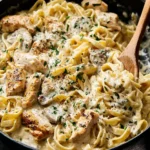 Creamy One-Pan Skinny Chicken Alfredo First Image