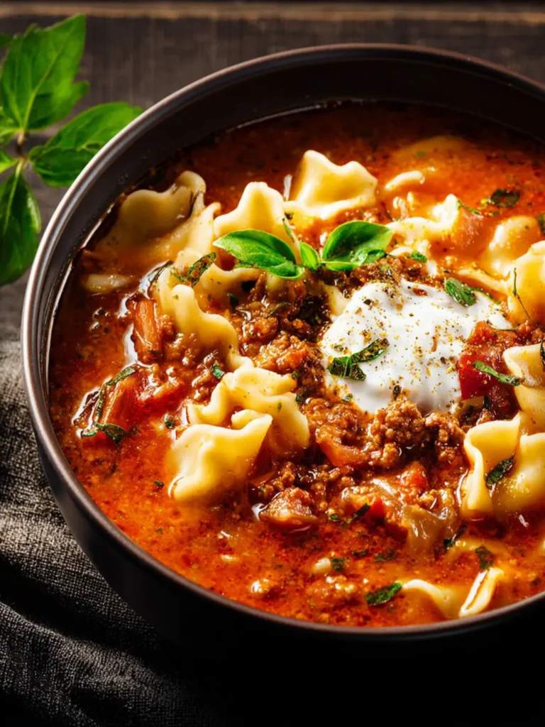 Gluten Free Lasagna Soup First Image