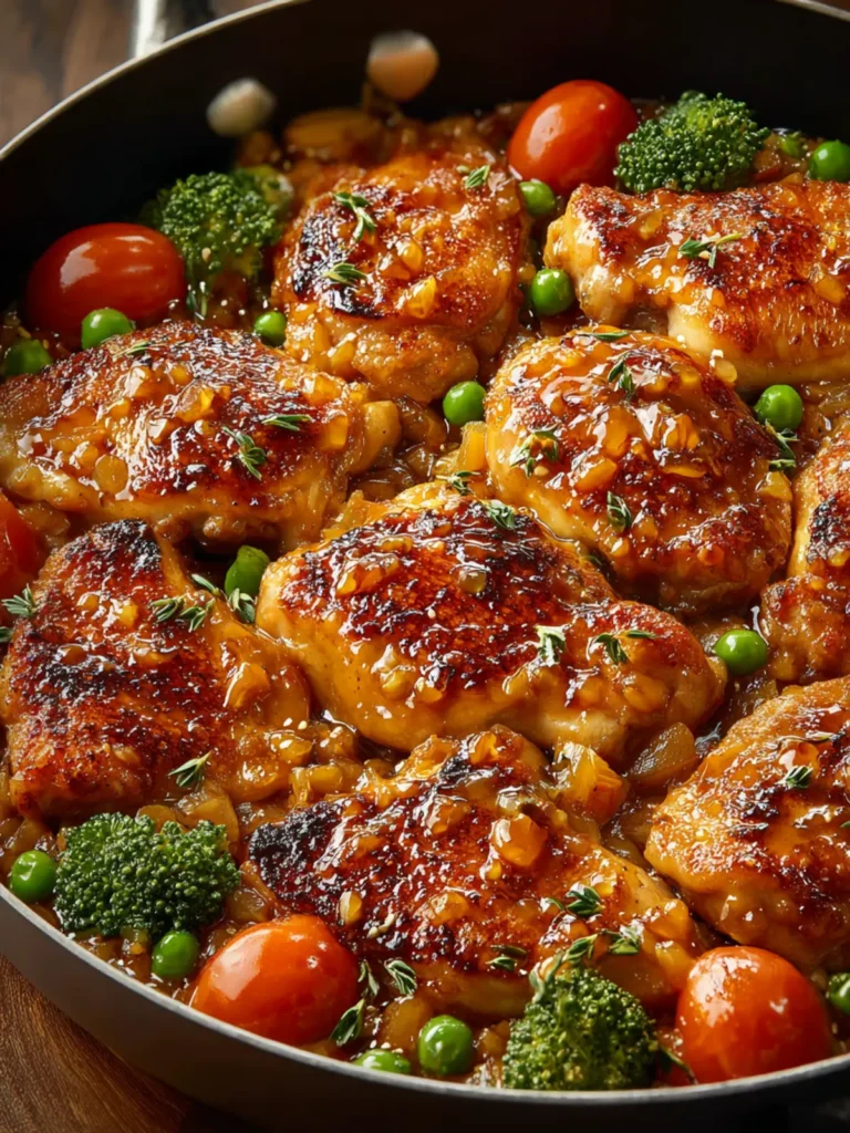 Honey-Garlic Chicken Casserole First Image