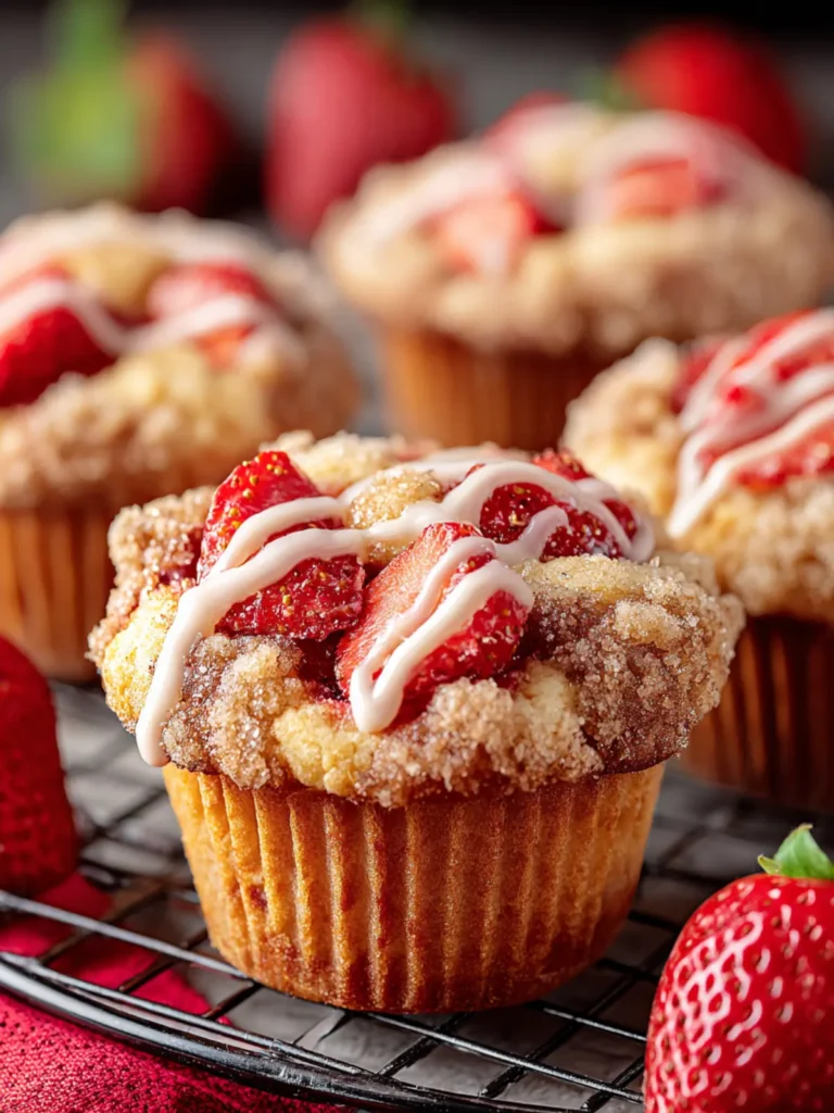 Irresistible Strawberry Coffee Cake Muffins Recipe First Image