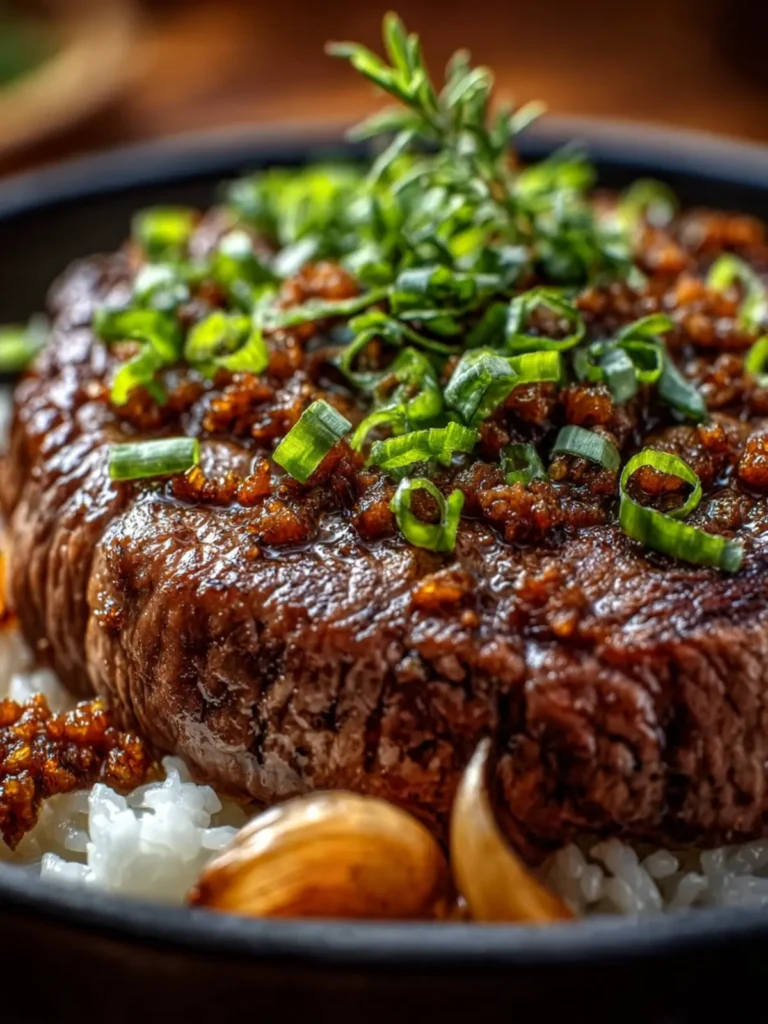 Ribeye and Roasted Garlic Pan Sauce First Image