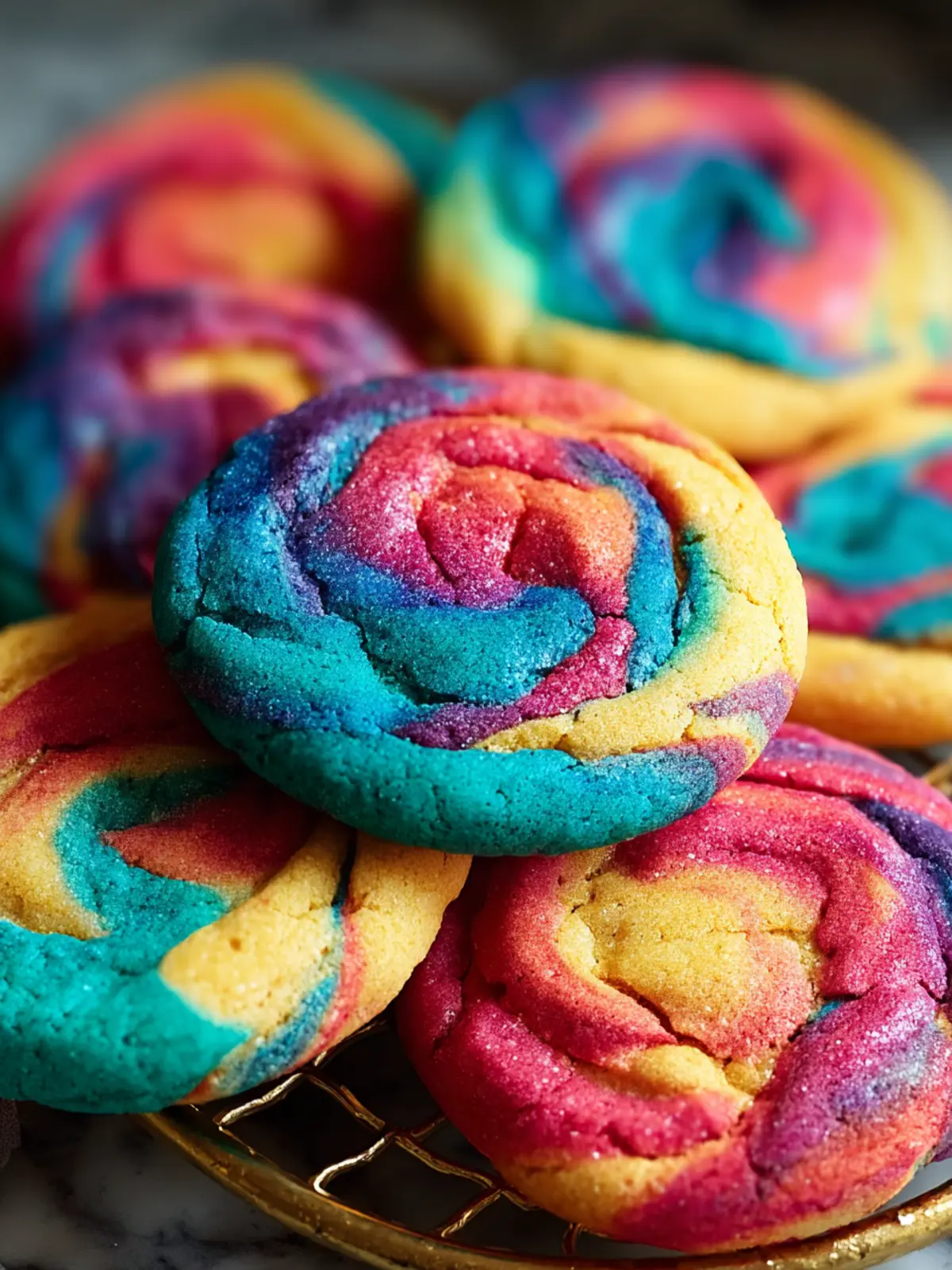 Tie Dye Cookies Recipe First Image