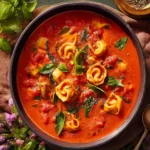 Tomato Tortellini Soup First Image