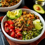 Slow Cooker Turkey Taco Bowls First Image