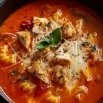 Crockpot Chicken Parmesan Soup First Image