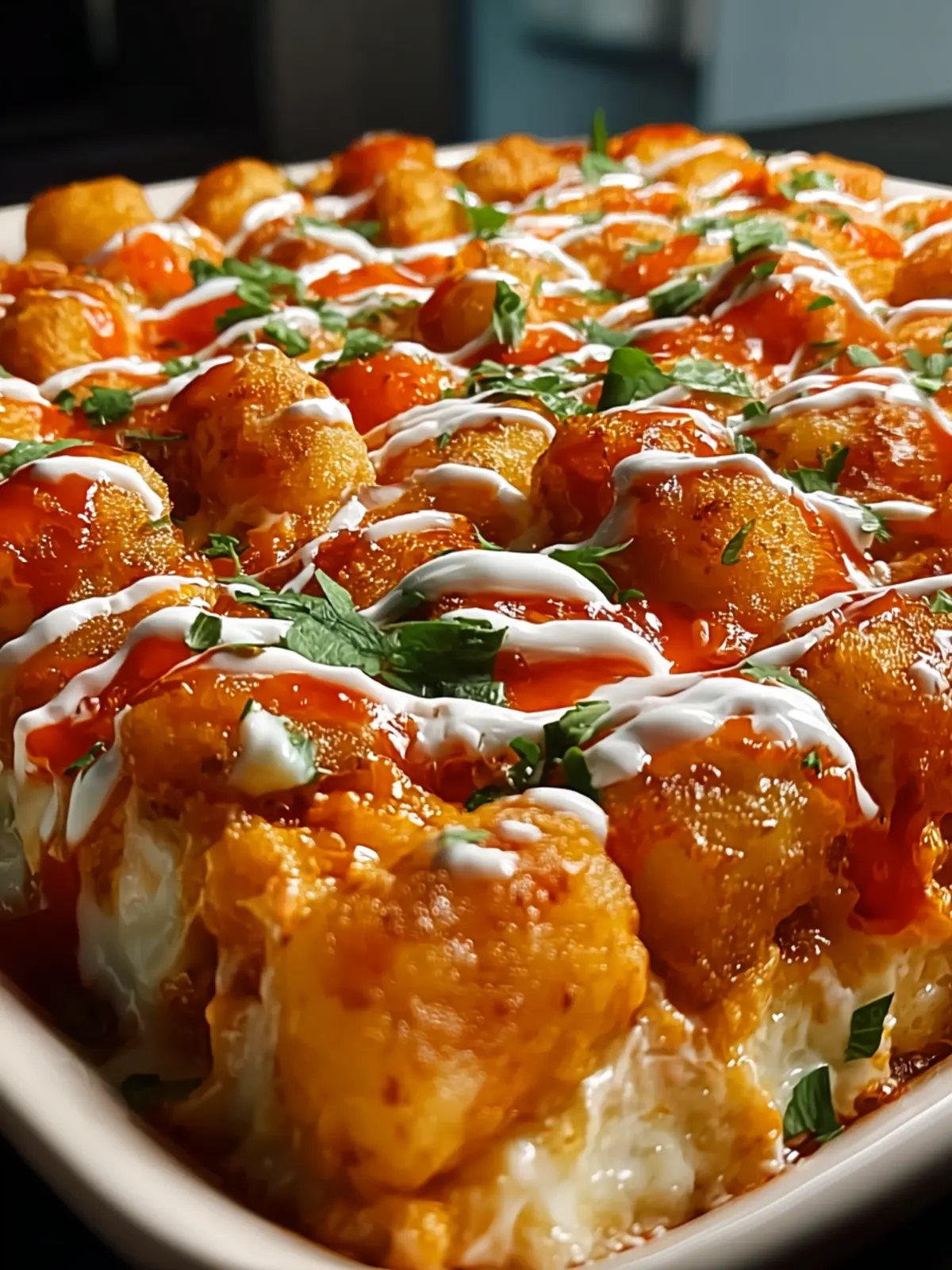 Buffalo Chicken Tater Tot Bake First Image
