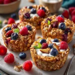 Baked Oatmeal Cups with Greek Yogurt First Image