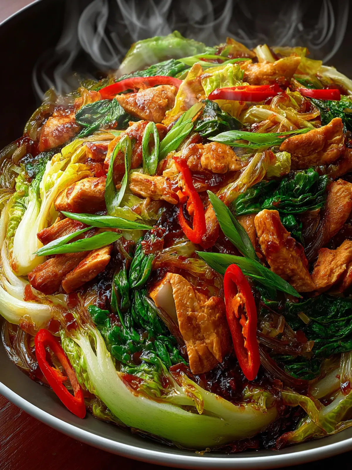 Chinese Chicken Cabbage Stir-Fry First Image