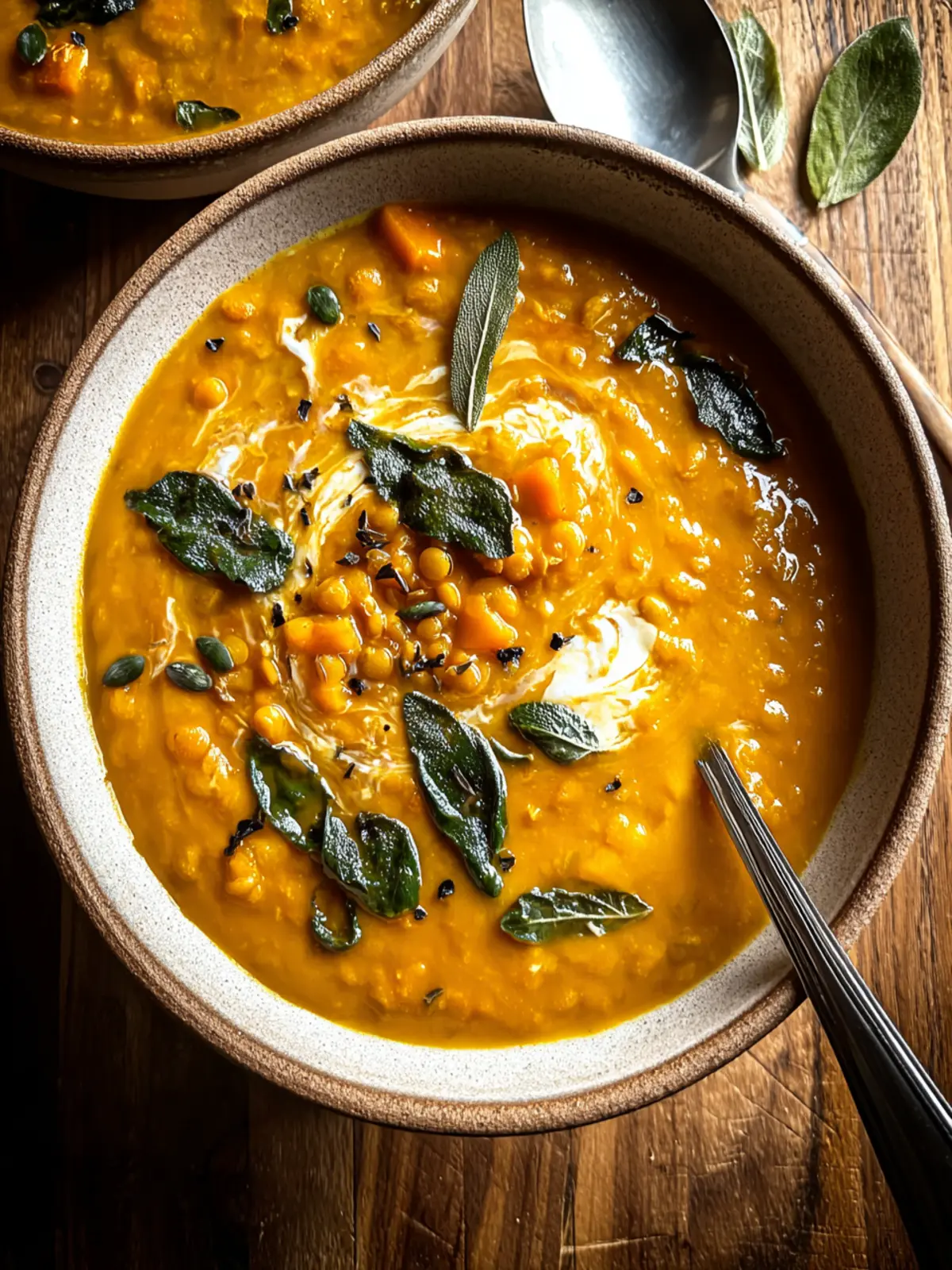 Cozy Creamy Pumpkin Lentil Soup Recipe for Fall Bliss First Image