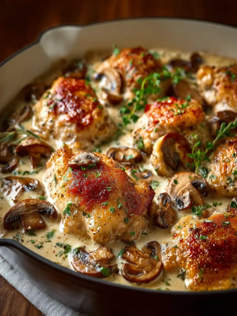 Creamy Chicken and Mushroom Casserole First Image