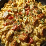 Creamy Pepper Jack Chicken & Sausage Pasta First Image