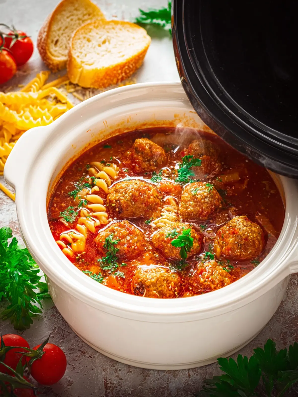 Crock Pot Italian Meatball Soup First Image