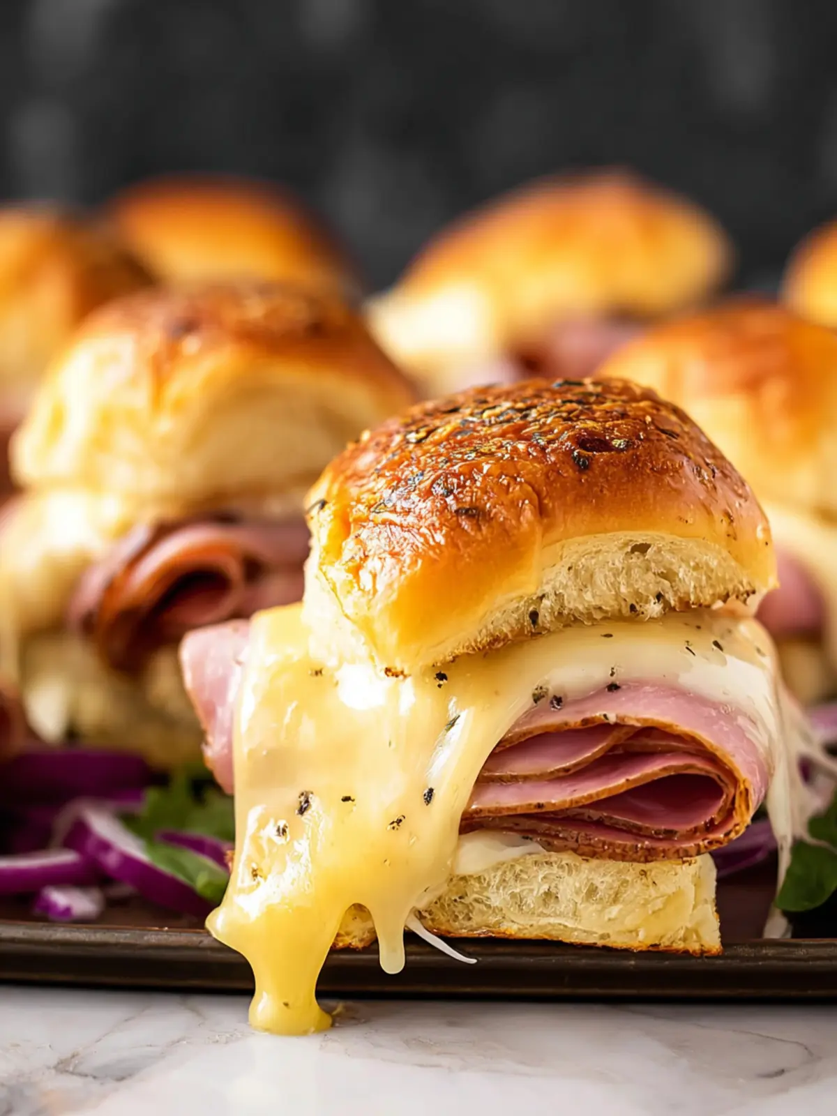 Extra Cheesy Ham and Cheese Sliders: Irresistibly Gooey Goodness