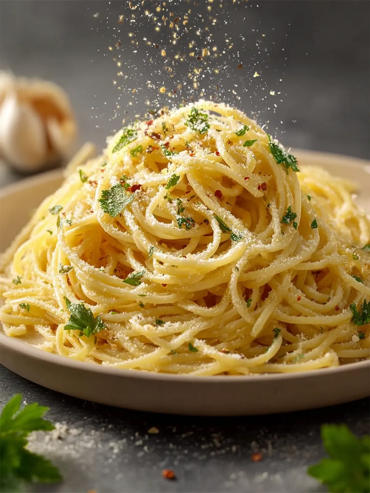 Garlic Parmesan Butter Noodles Recipe First Image