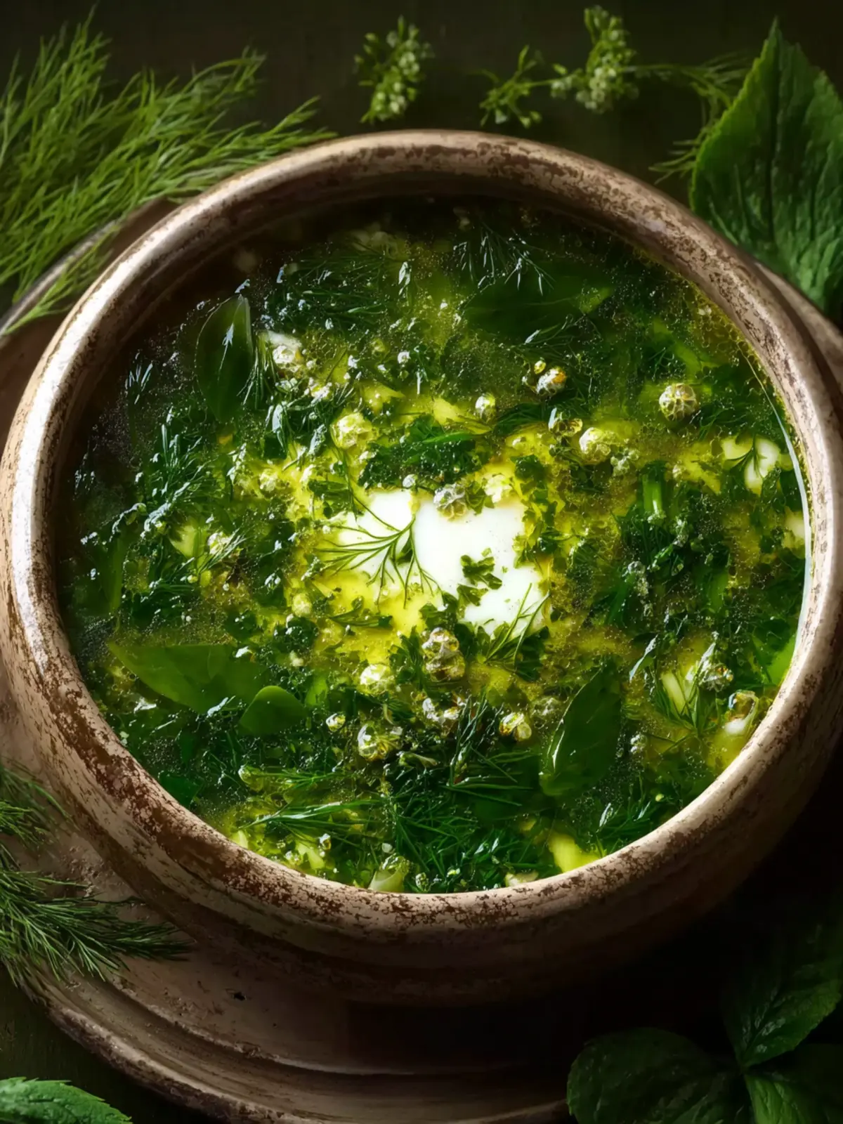 Green Borscht (Ukrainian Sorrel Soup) First Image