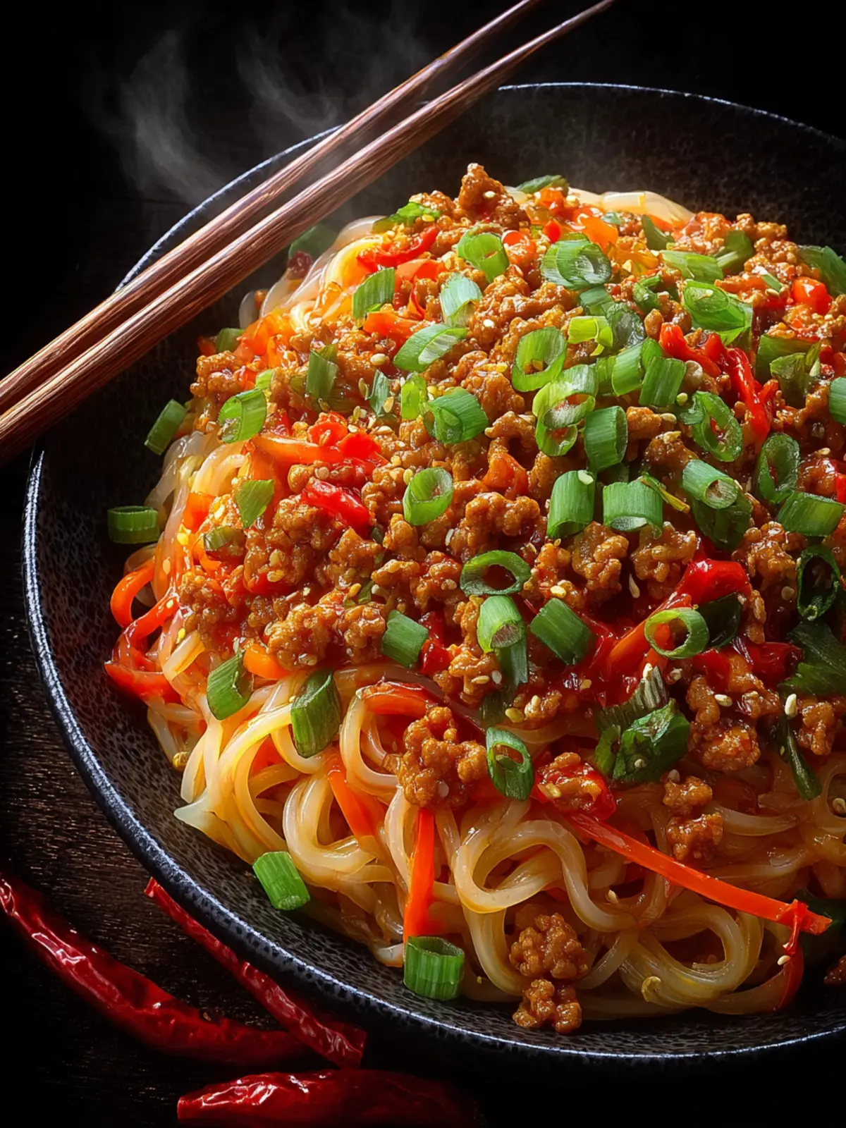 Ground Chicken Sweet Chili Noodles First Image