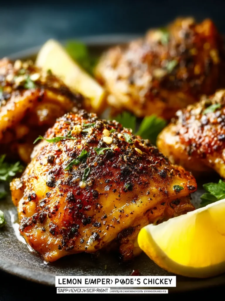 Lemon Pepper Chicken Thighs First Image