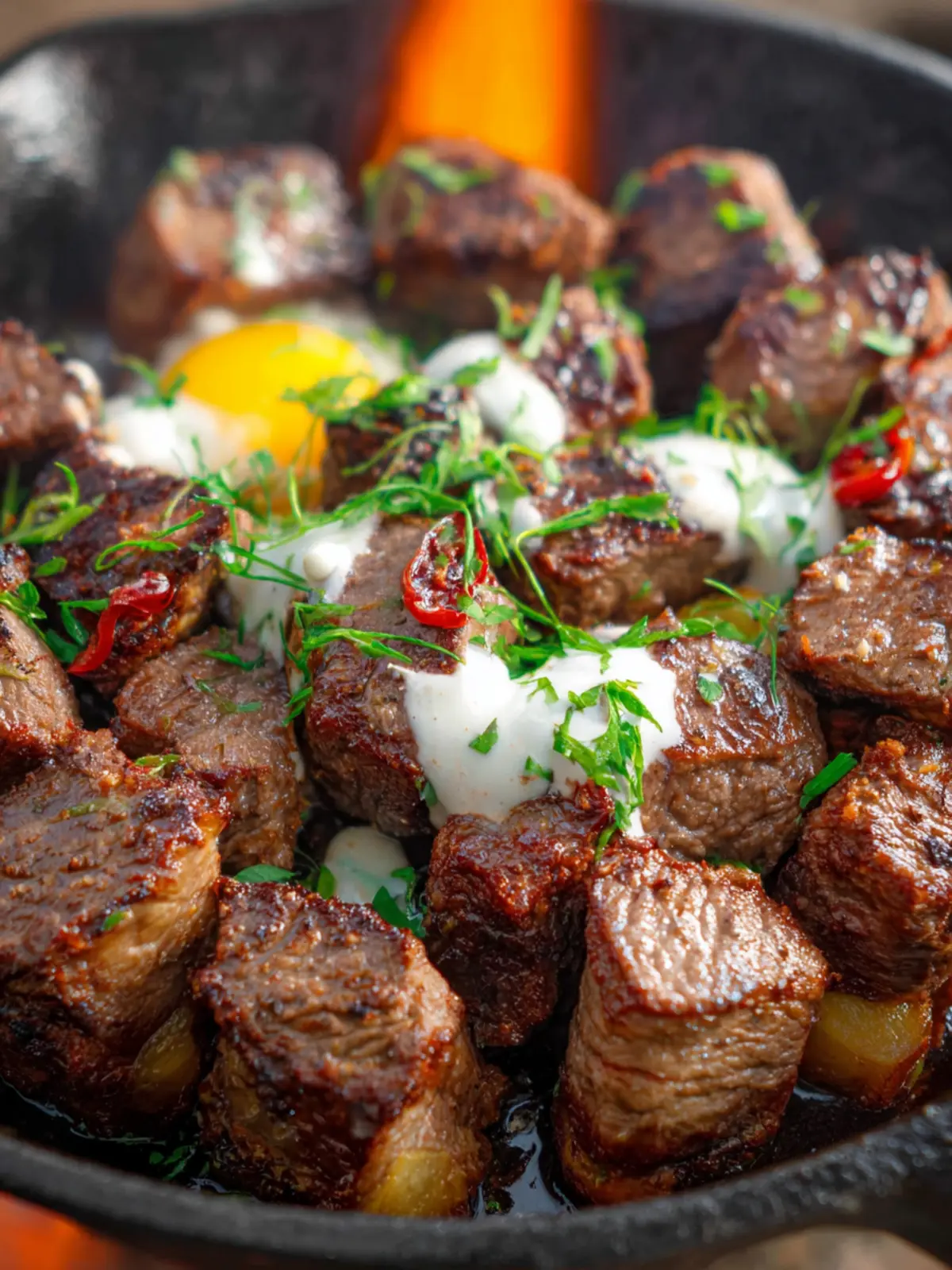 Steak Bites with Horseradish Sauce First Image