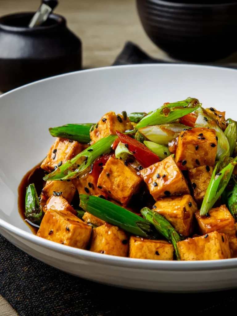 Stir-Fried Tofu (with Ginger and Soy Sauce) First Image
