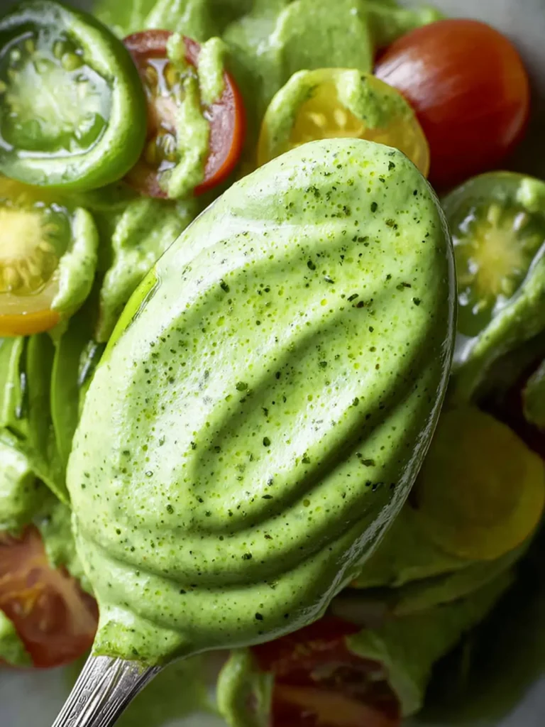 Easy Avocado Green Goddess Dressing with Greek Yogurt First Image