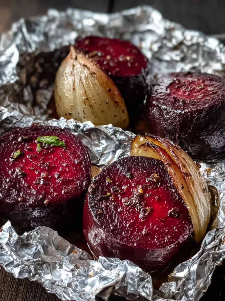 Easy Roasted Beets in Foil, Step-By-Step Recipe First Image